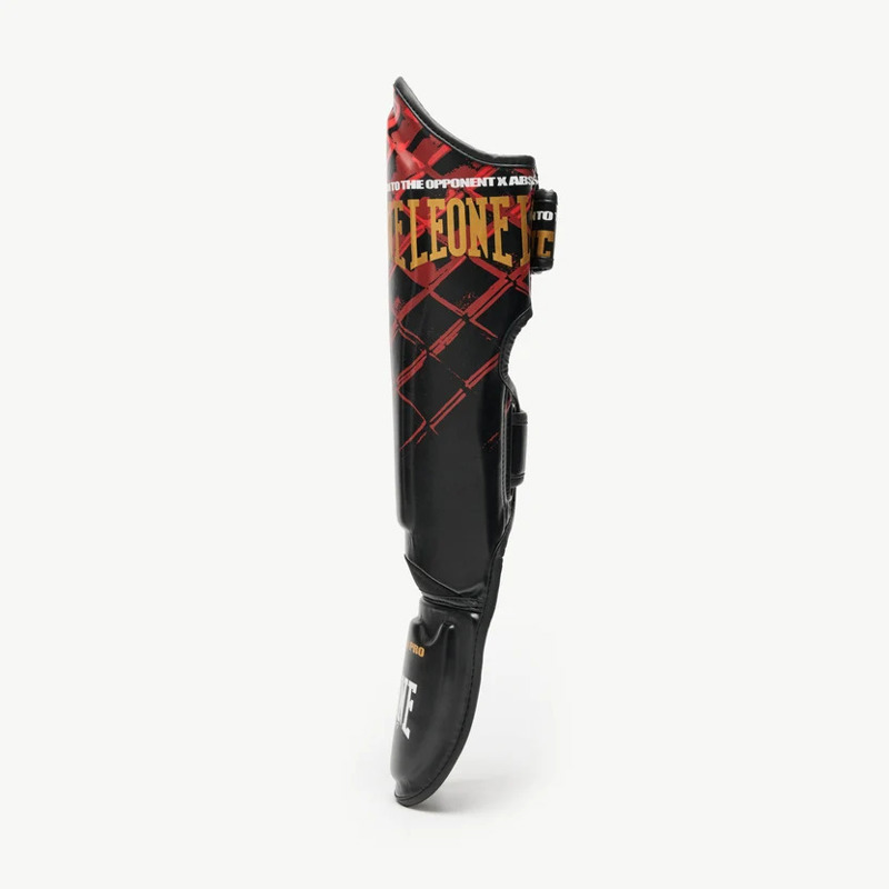 Leone Shinguards MMA CAGE- red